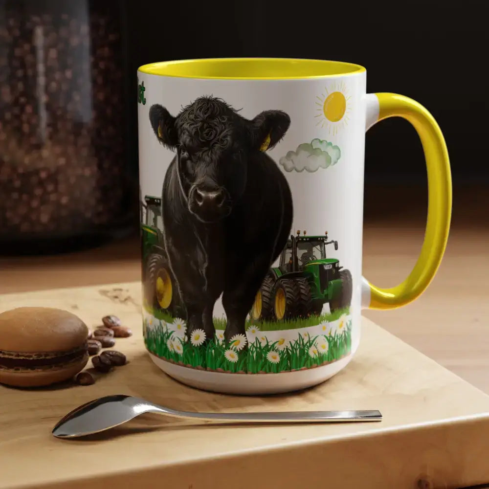 Farmer-Themed Coffee Mug Perfect Gift for Farmers Cute Cow Design Rancher Gift - Mugs