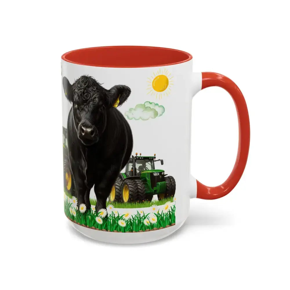 Farmer-Themed Coffee Mug Perfect Gift for Farmers Cute Cow Design Rancher Gift - Mugs