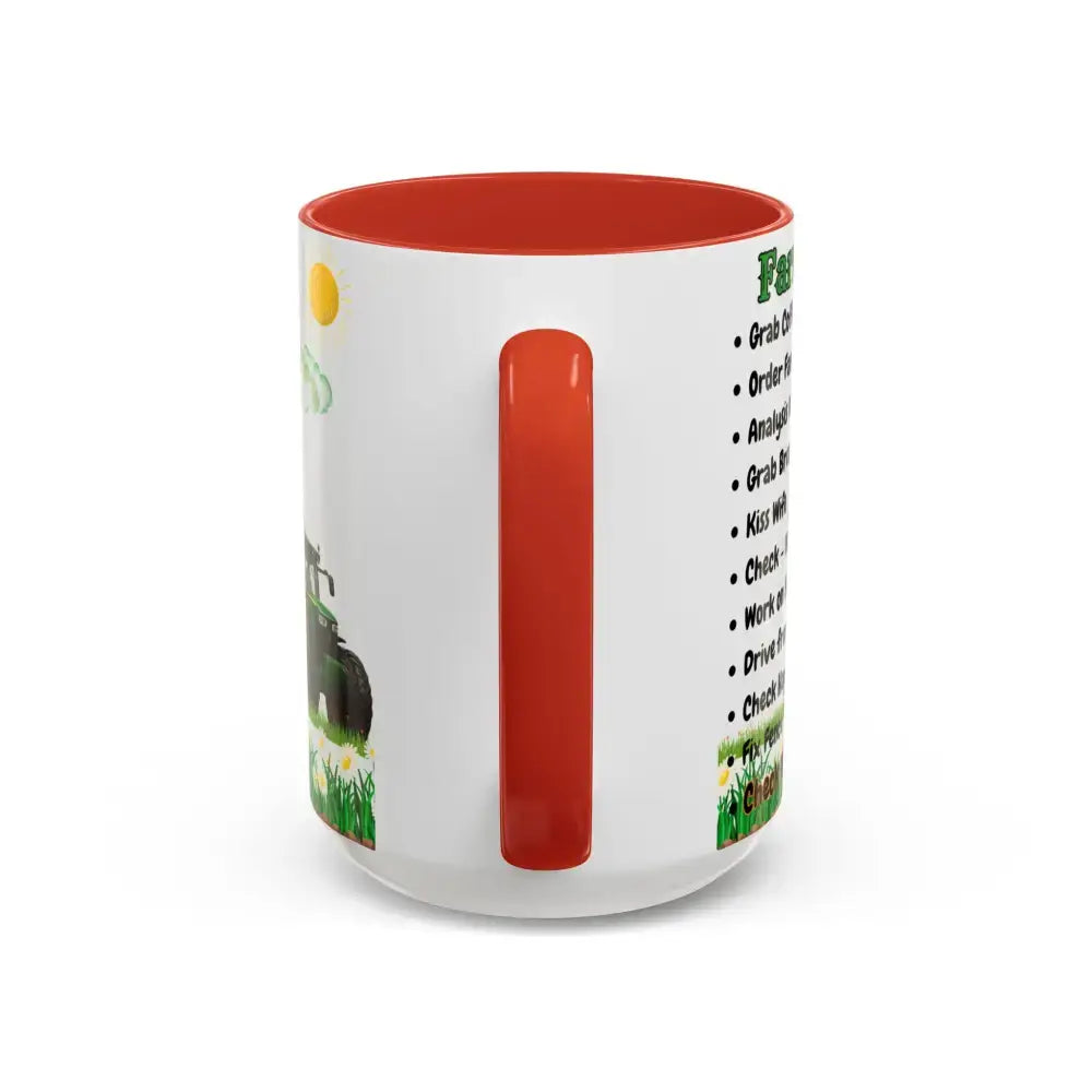 Farmer-Themed Coffee Mug Perfect Gift for Farmers Cute Cow Design Rancher Gift - Mugs