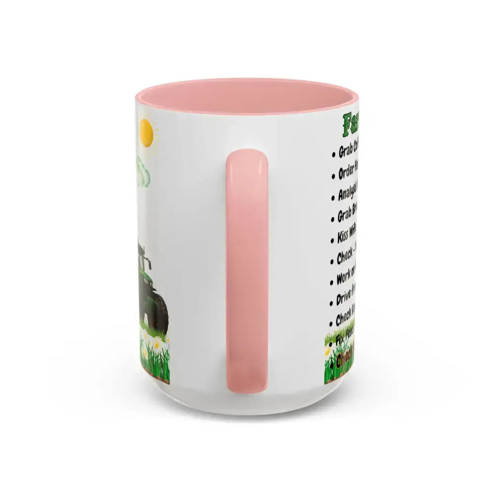 Farmer-Themed Coffee Mug Perfect Gift for Farmers Cute Cow Design Rancher Gift - Mugs