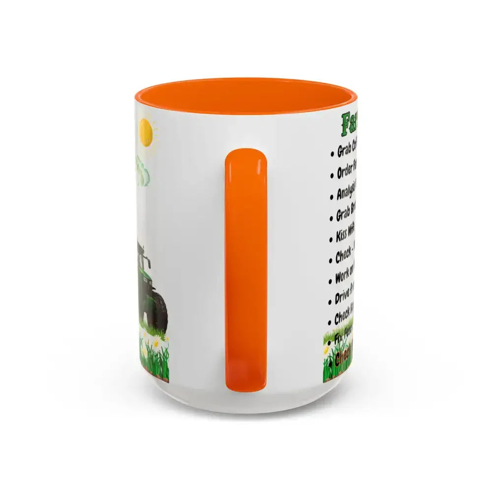 Farmer-Themed Coffee Mug Perfect Gift for Farmers Cute Cow Design Rancher Gift - Mugs