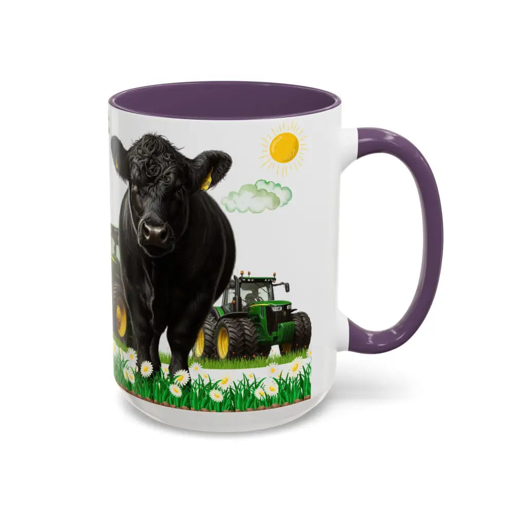 Farmer-Themed Coffee Mug Perfect Gift for Farmers Cute Cow Design Rancher Gift - Mugs