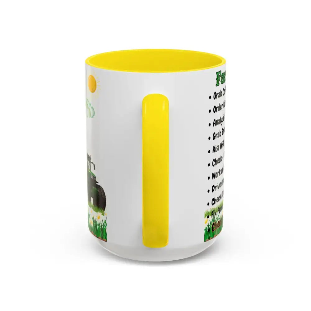 Farmer-Themed Coffee Mug Perfect Gift for Farmers Cute Cow Design Rancher Gift - Mugs