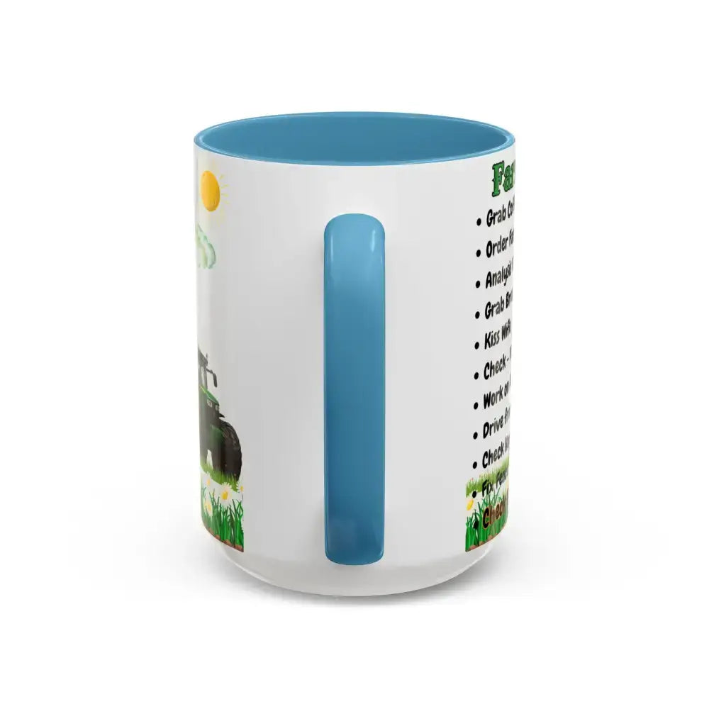 Farmer-Themed Coffee Mug Perfect Gift for Farmers Cute Cow Design Rancher Gift - Mugs