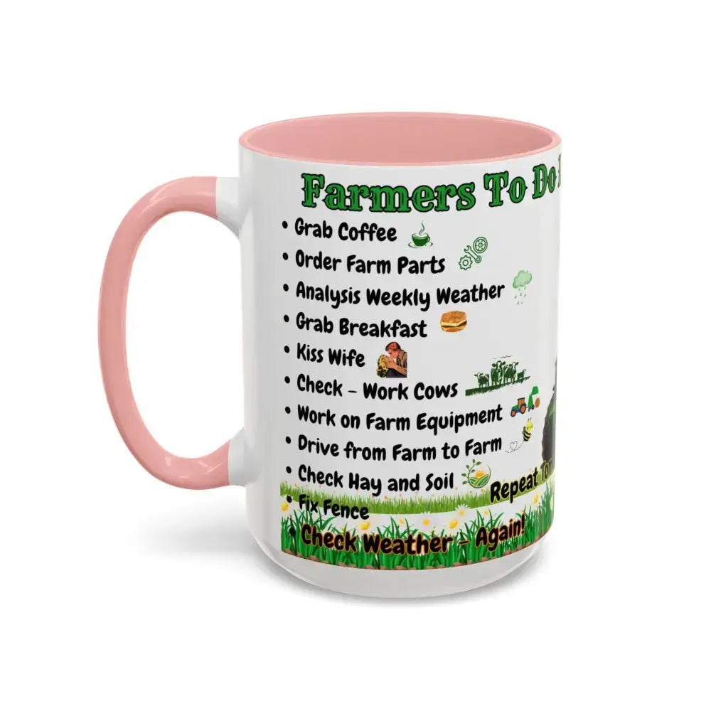 Farmer-Themed Coffee Mug Perfect Gift for Farmers Cute Cow Design Rancher Gift - Mugs