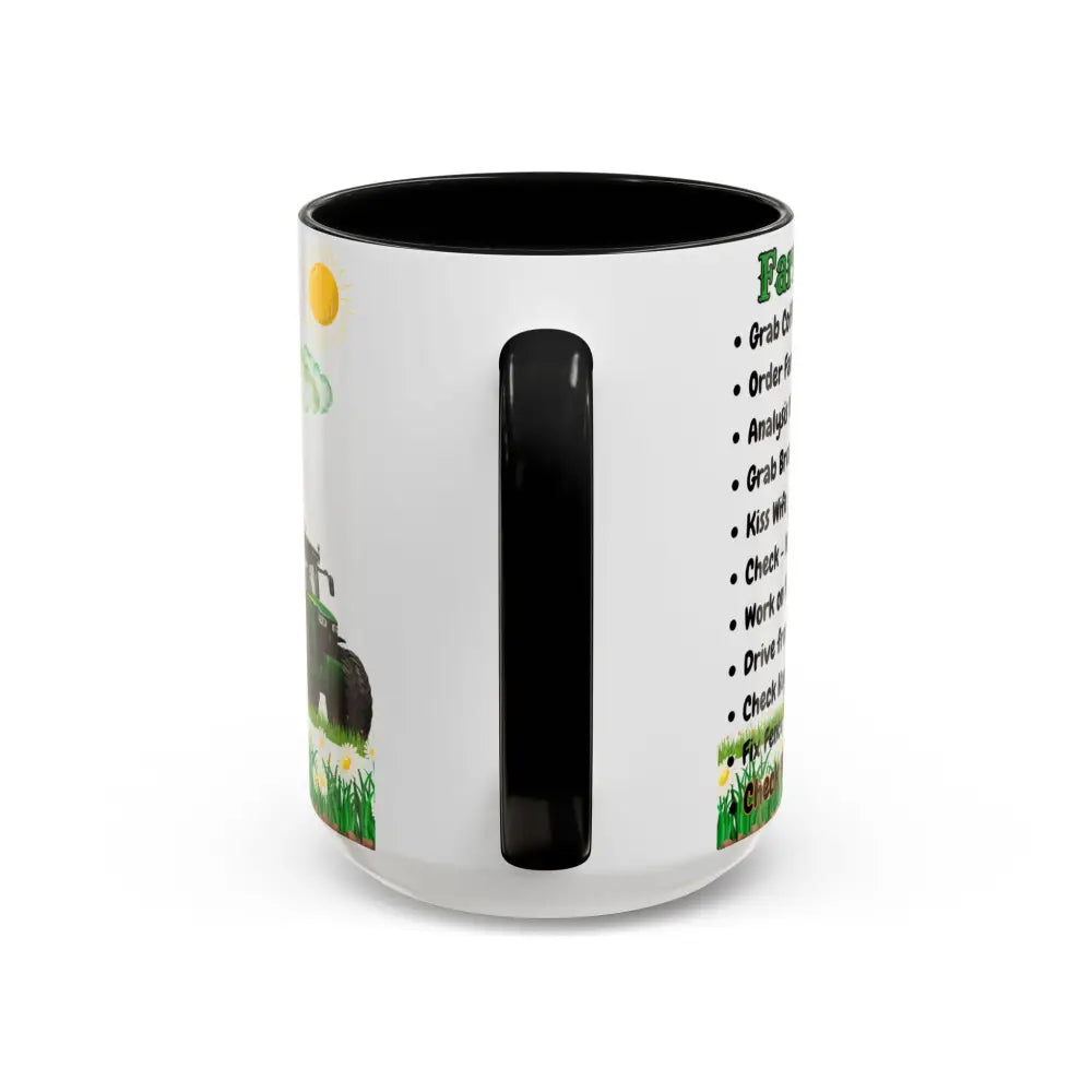 Farmer-Themed Coffee Mug Perfect Gift for Farmers Cute Cow Design Rancher Gift - Mugs