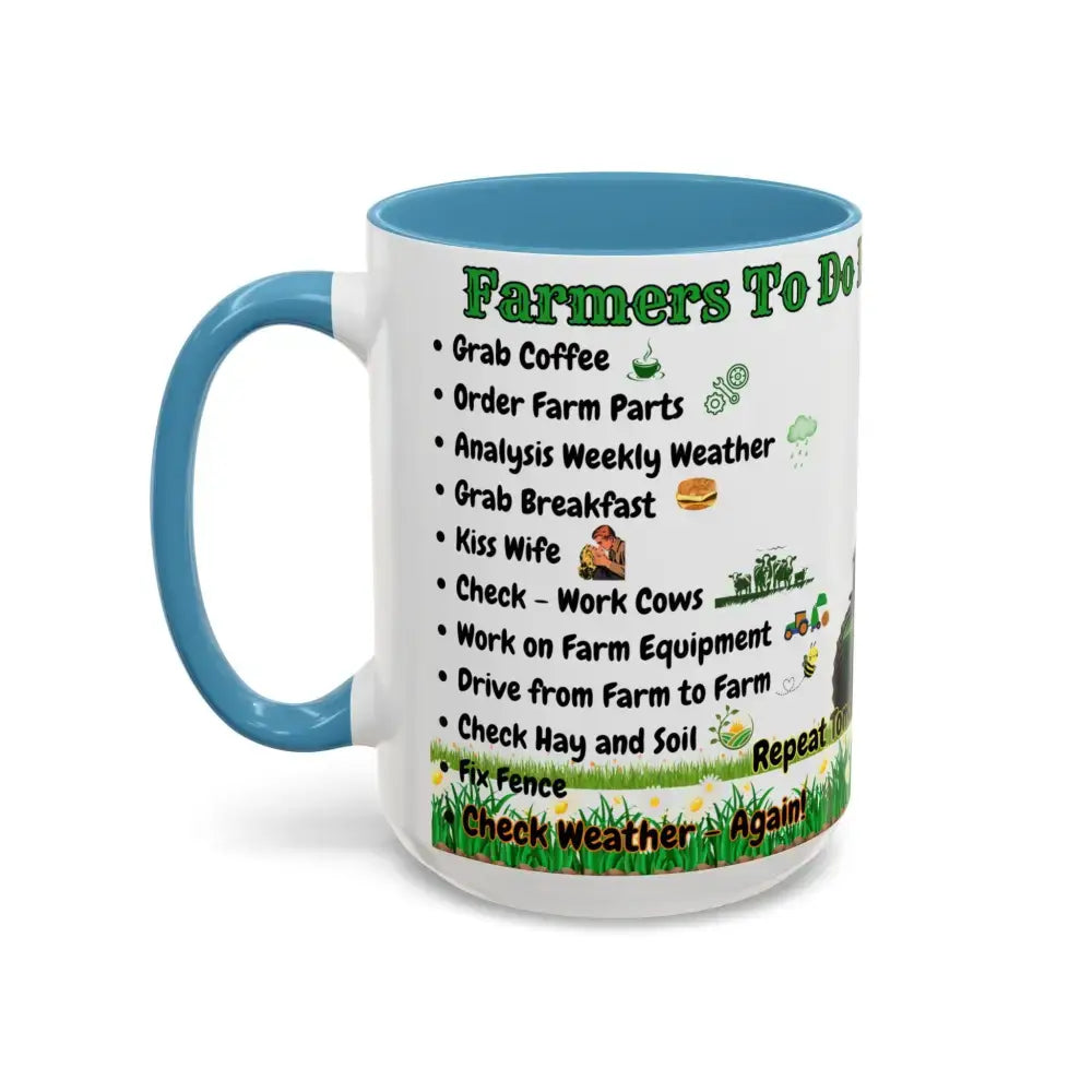 Farmer-Themed Coffee Mug Perfect Gift for Farmers Cute Cow Design Rancher Gift - Mugs