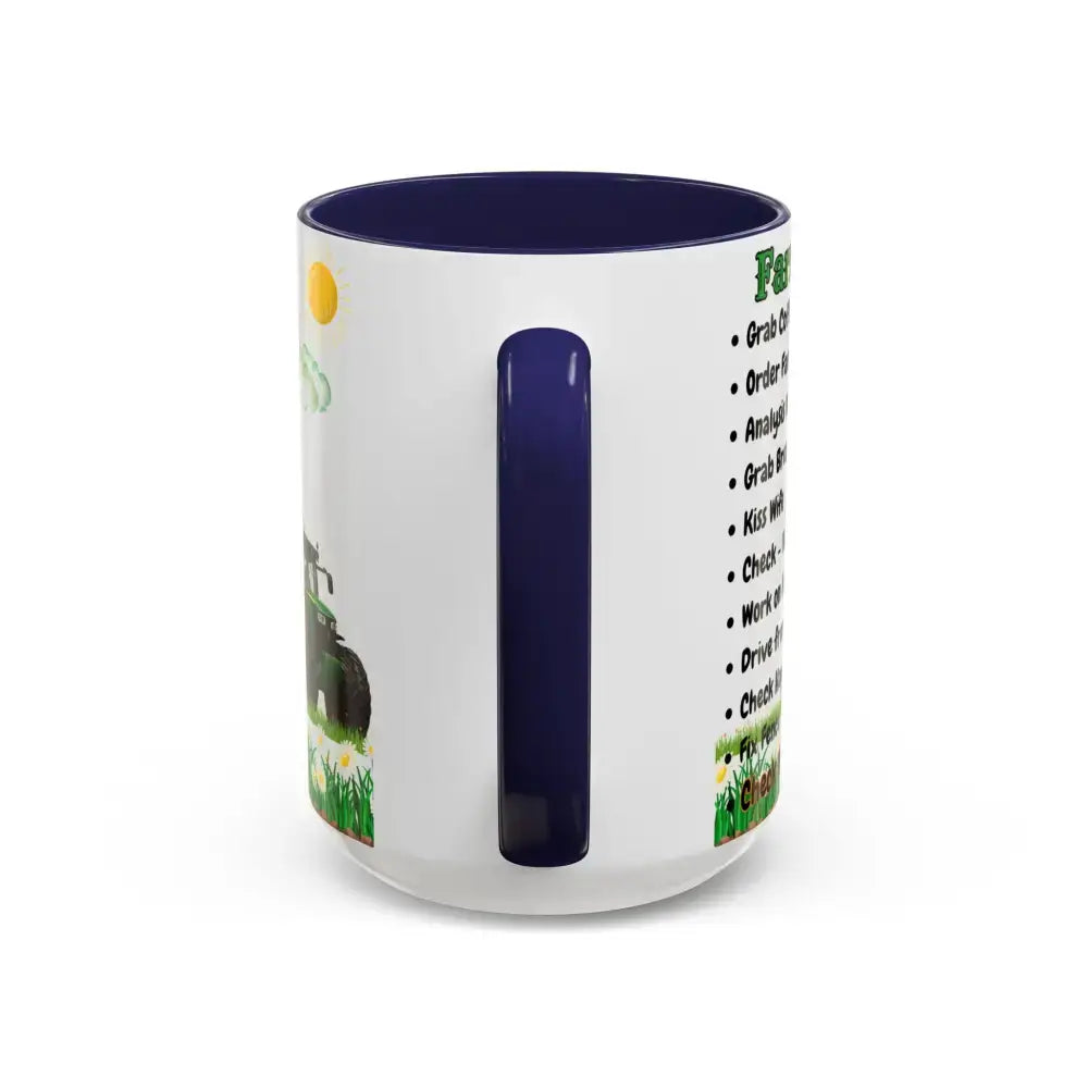 Farmer-Themed Coffee Mug Perfect Gift for Farmers Cute Cow Design Rancher Gift - Mugs