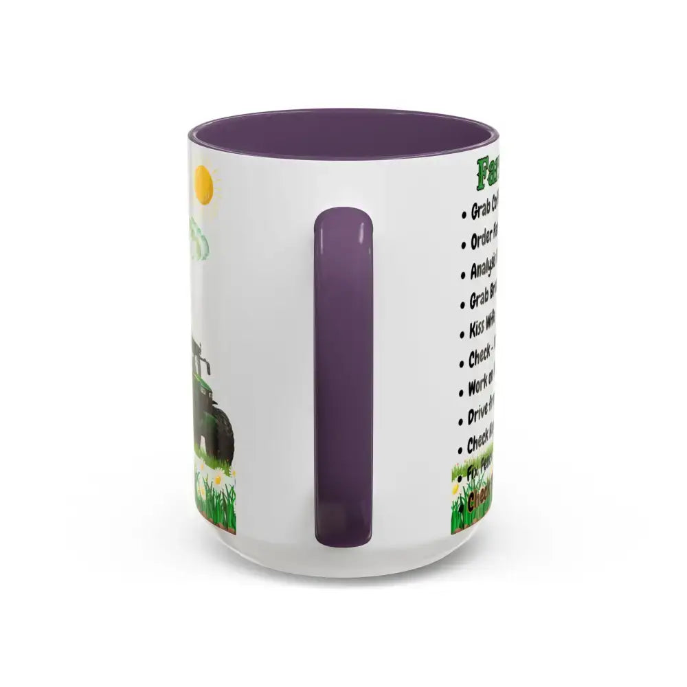 Farmer-Themed Coffee Mug Perfect Gift for Farmers Cute Cow Design Rancher Gift - Mugs