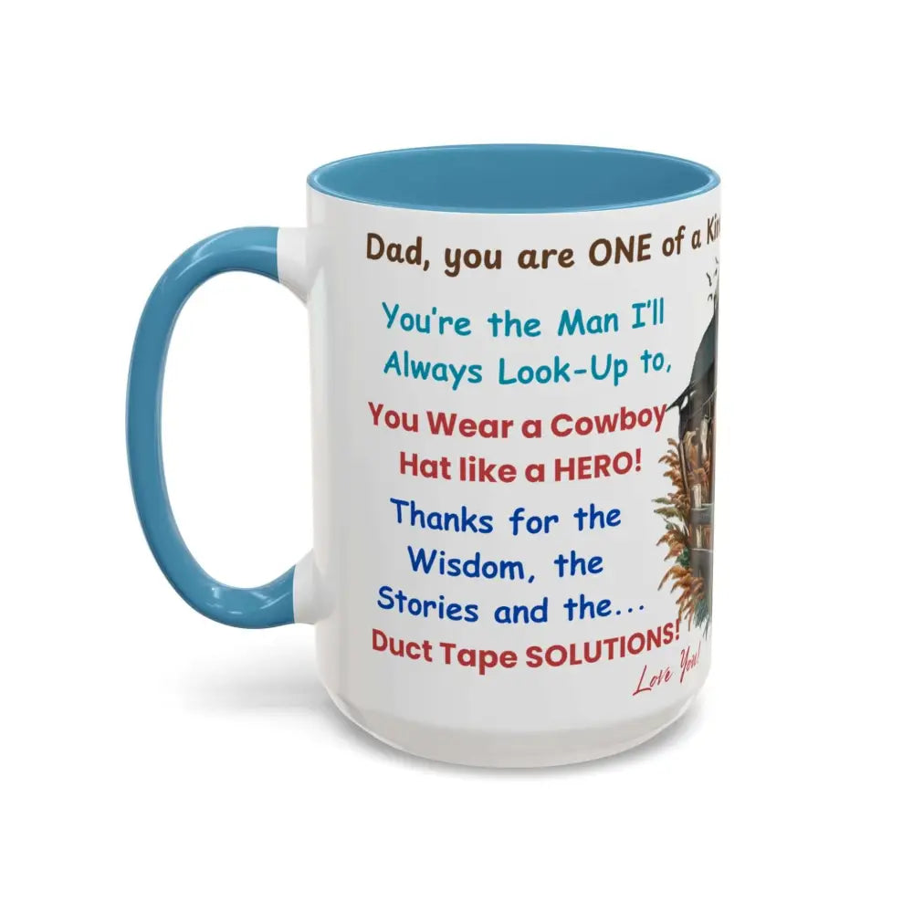 Father’s Day Coffee Mug One of a Kind Dad Country Gifts for Dad Farmer Dad Gifts Ceramic Gift Mug - Mugs
