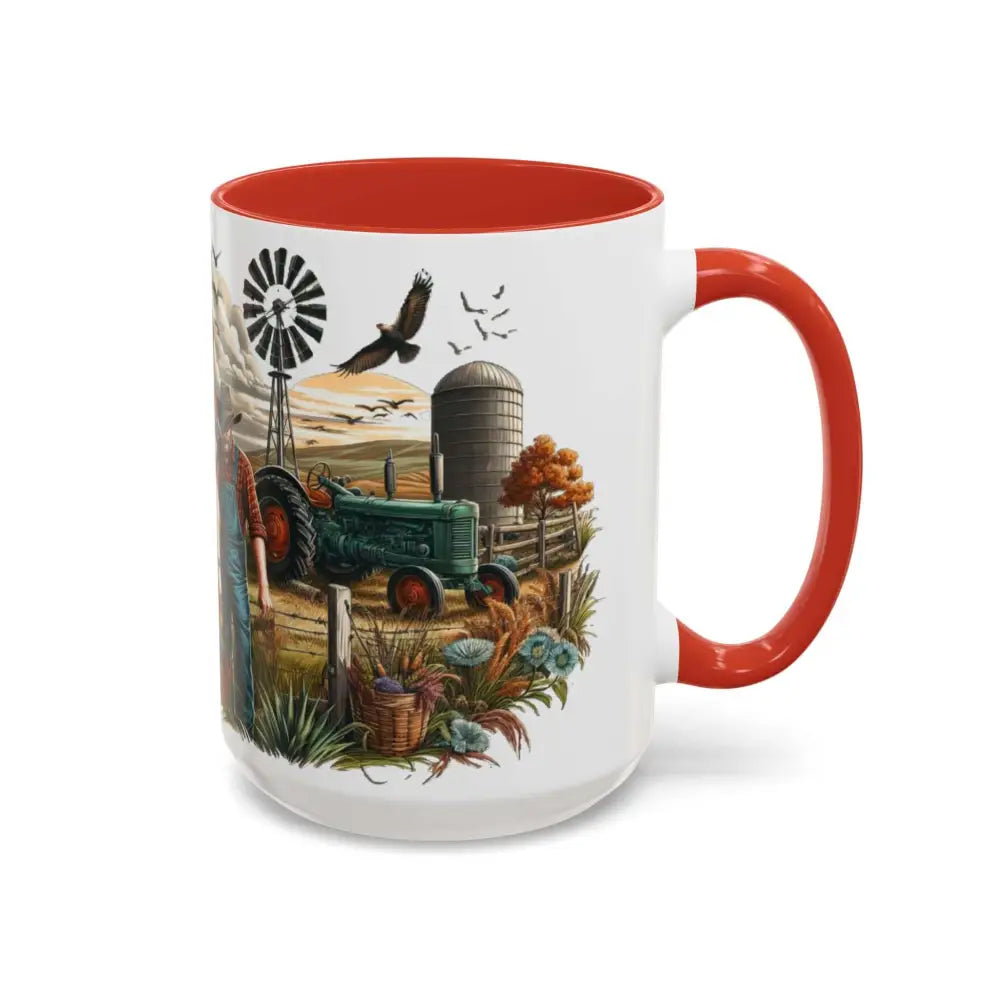 Father’s Day Coffee Mug One of a Kind Dad Country Gifts for Dad Farmer Dad Gifts Ceramic Gift Mug - Mugs