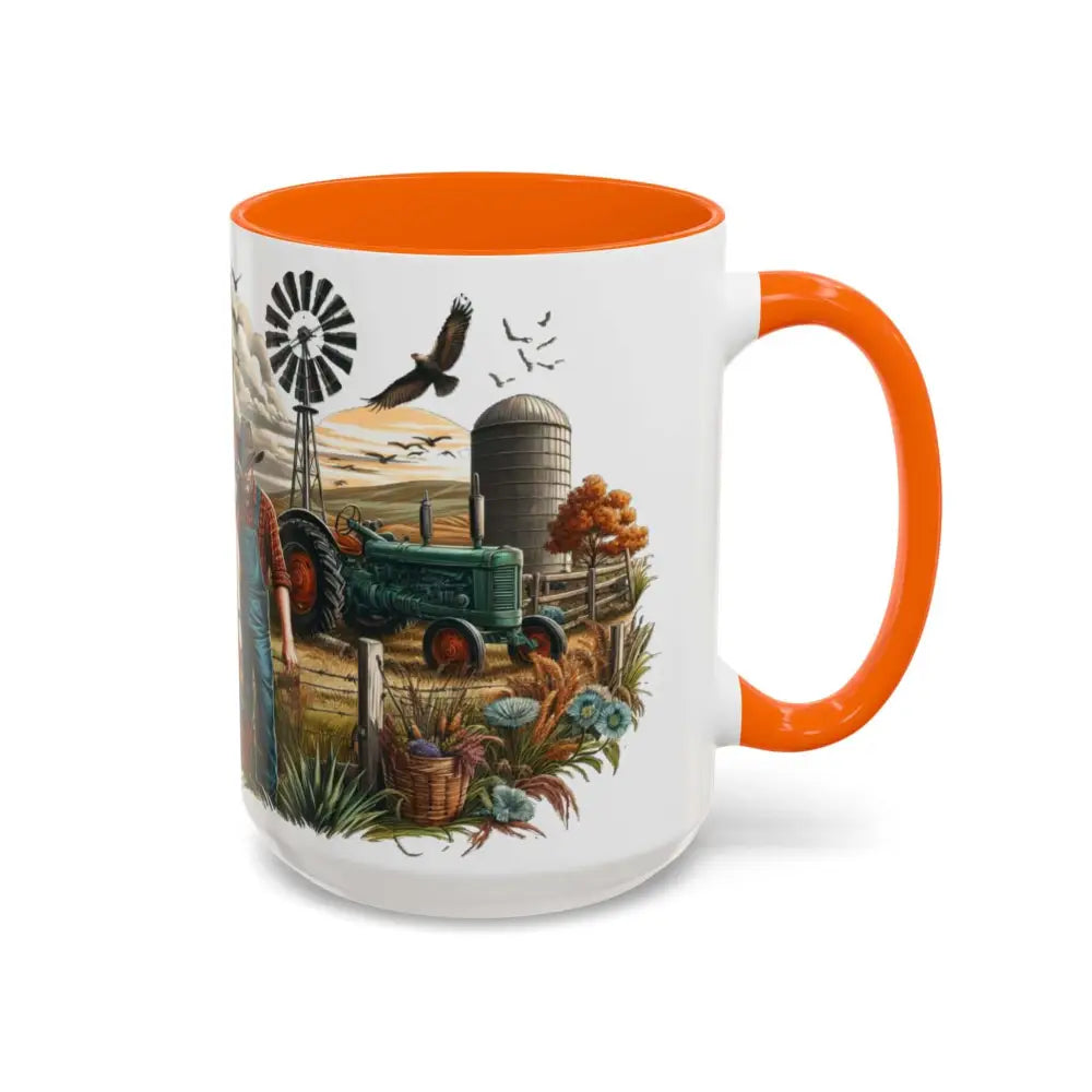 Father’s Day Coffee Mug One of a Kind Dad Country Gifts for Dad Farmer Dad Gifts Ceramic Gift Mug - Mugs