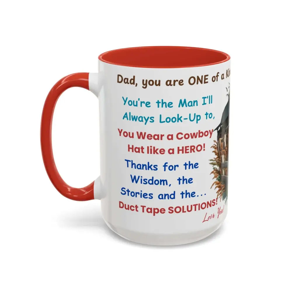 Father’s Day Coffee Mug One of a Kind Dad Country Gifts for Dad Farmer Dad Gifts Ceramic Gift Mug - Mugs
