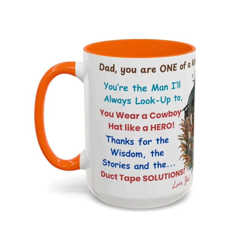 Father’s Day Coffee Mug One of a Kind Dad Country Gifts for Dad Farmer Dad Gifts Ceramic Gift Mug - Mugs