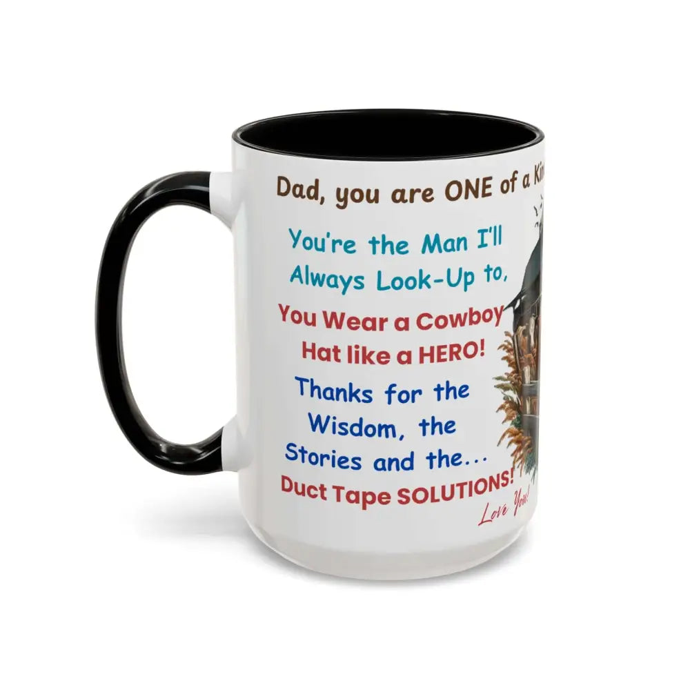 Father’s Day Coffee Mug One of a Kind Dad Country Gifts for Dad Farmer Dad Gifts Ceramic Gift Mug - Mugs