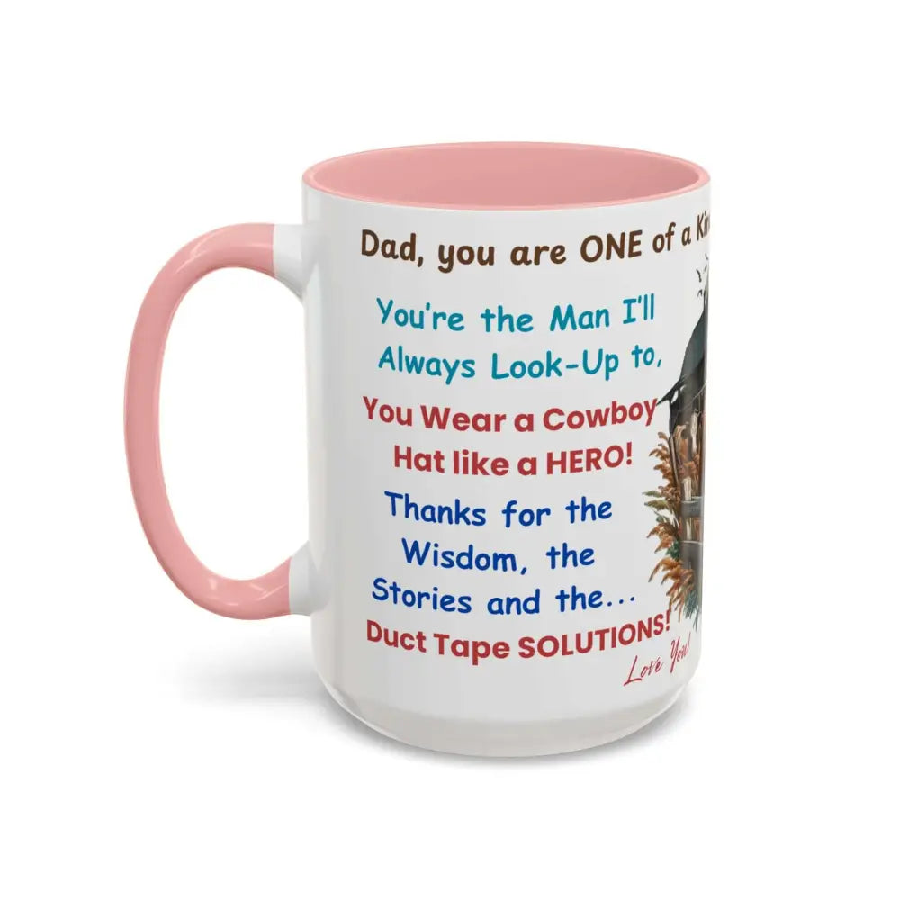 Father’s Day Coffee Mug One of a Kind Dad Country Gifts for Dad Farmer Dad Gifts Ceramic Gift Mug - Mugs