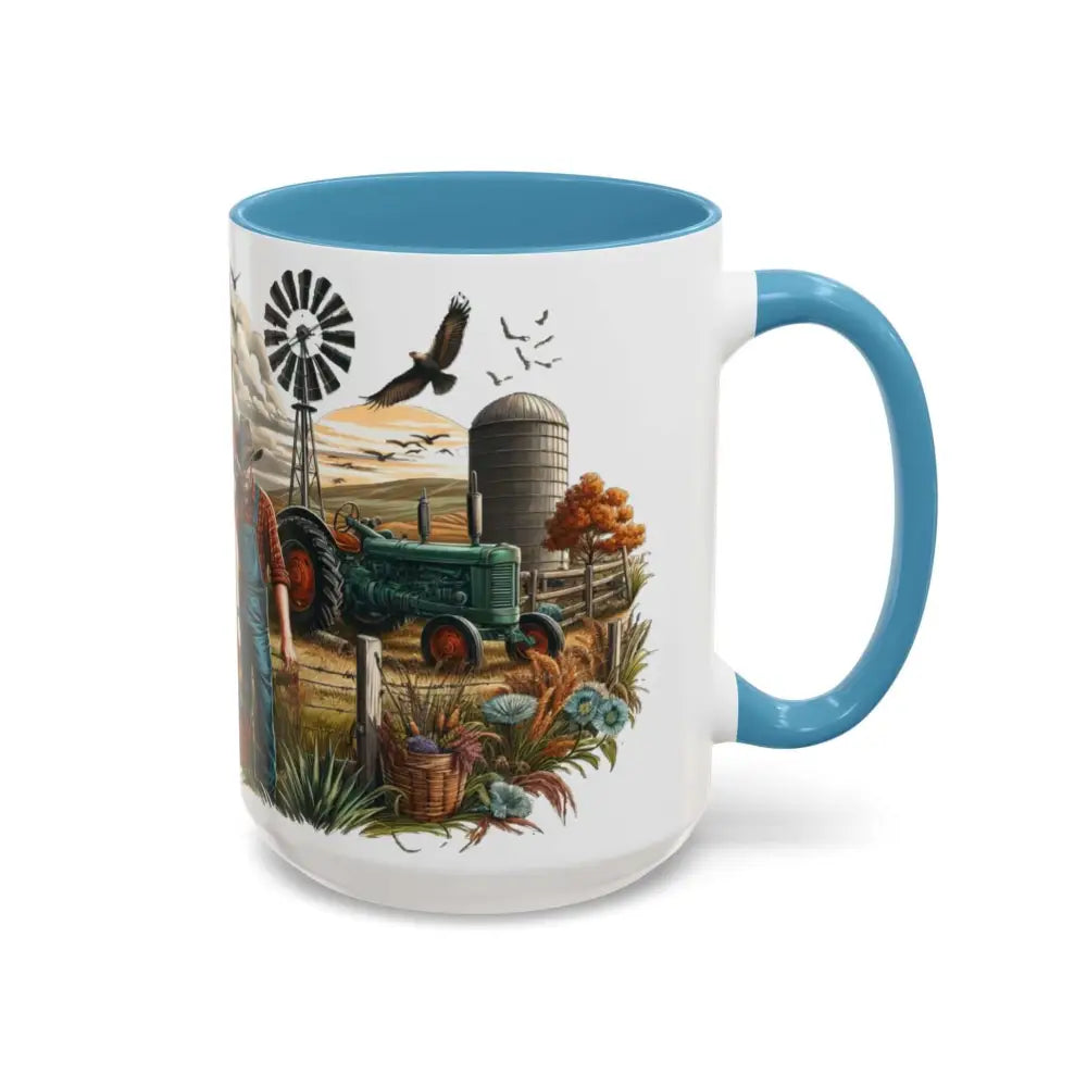 Father’s Day Coffee Mug One of a Kind Dad Country Gifts for Dad Farmer Dad Gifts Ceramic Gift Mug - Mugs