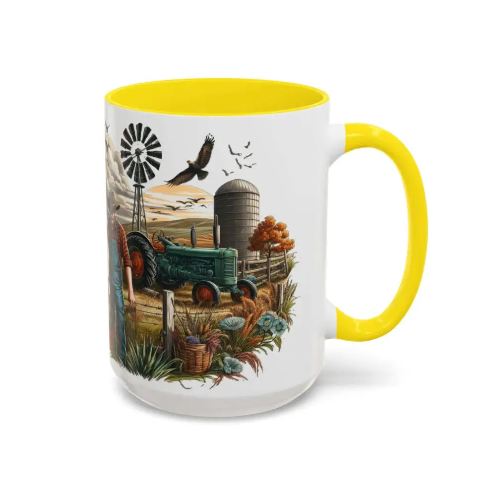 Father’s Day Coffee Mug One of a Kind Dad Country Gifts for Dad Farmer Dad Gifts Ceramic Gift Mug - Mugs