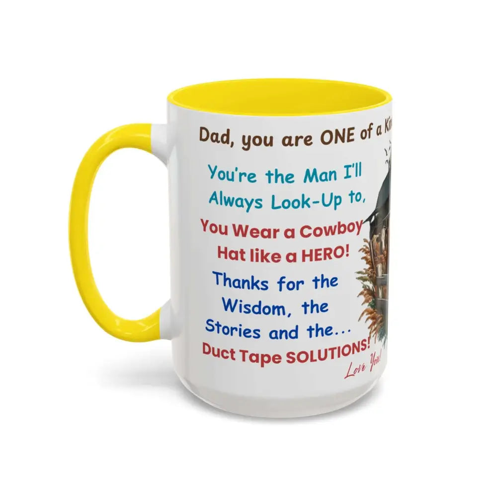 Father’s Day Coffee Mug One of a Kind Dad Country Gifts for Dad Farmer Dad Gifts Ceramic Gift Mug - Mugs
