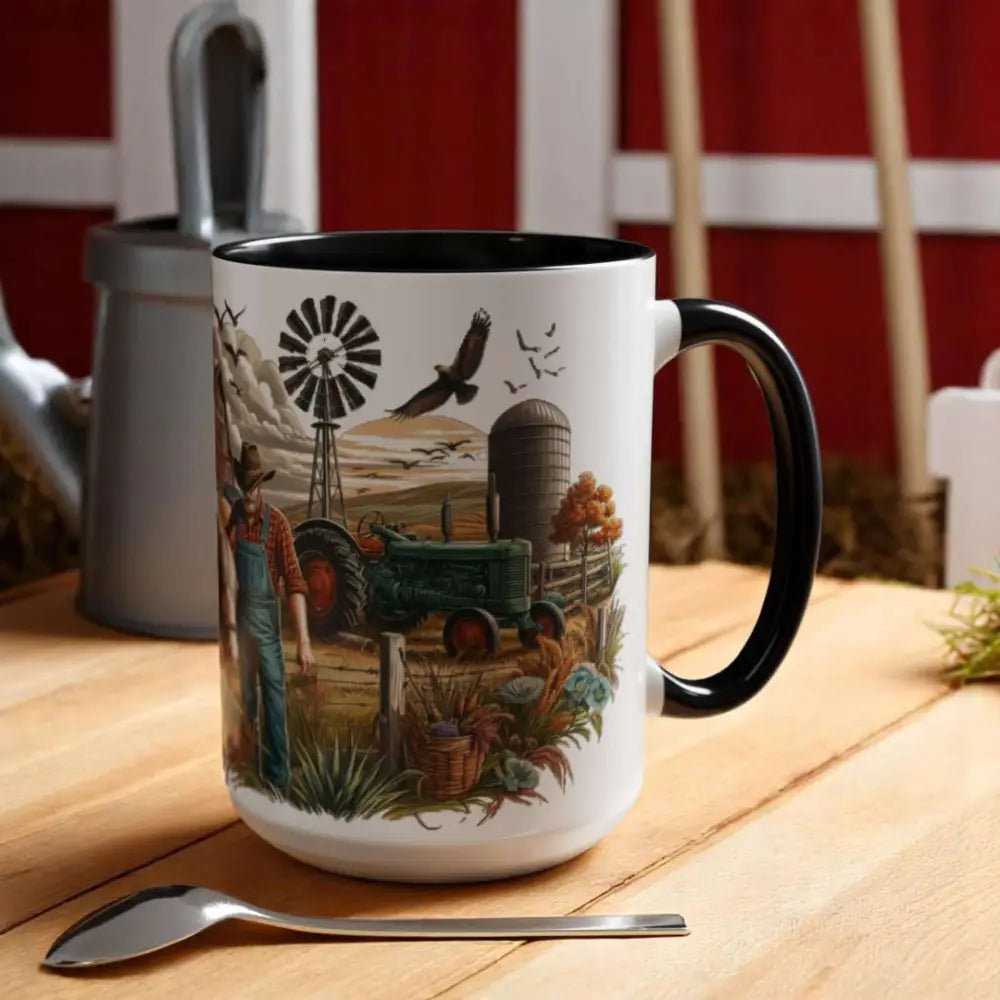 Father’s Day Coffee Mug One of a Kind Dad Country Gifts for Dad Farmer Dad Gifts Ceramic Gift Mug - Mugs