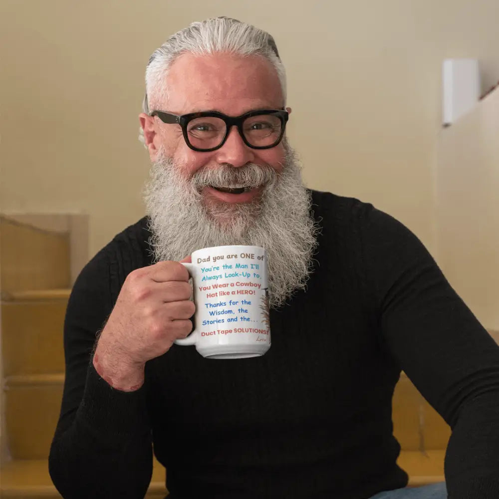 Father’s Day Coffee Mug One of a Kind Dad Country Gifts for Dad Farmer Dad Gifts Ceramic Gift Mug - Mugs