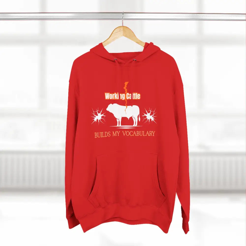 Fleece Farm Hoodie - Working Cattle Rancher Apparel Christmas Gifts for Men - Hoodie