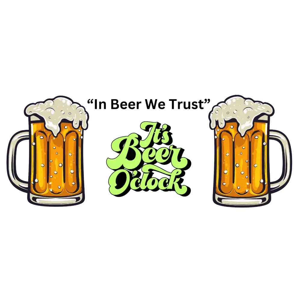 Funny Beer Mugs, In Beer We Trust, 16oz Party Mug, Tailgate Gifts - The Best New Thing