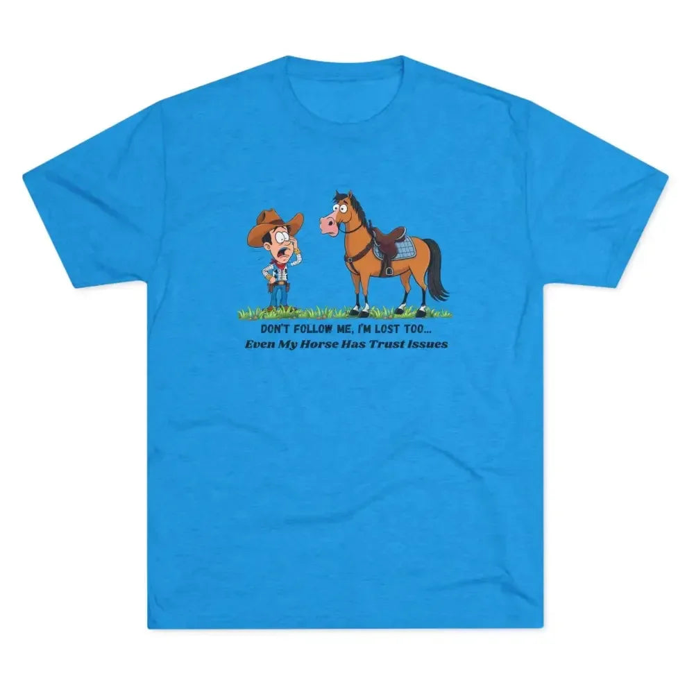 Funny Cowboy Horse T-Shirt, Trail Riding Tee, Western Shirt for Men - The Best New Thing
