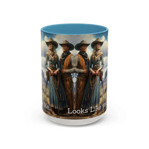 Good Cup of Country Coffee Mug Looks Like You Love Me Western Coffee Cup 15oz Cowgirl Coffee Mugs - 15oz / Light Blue