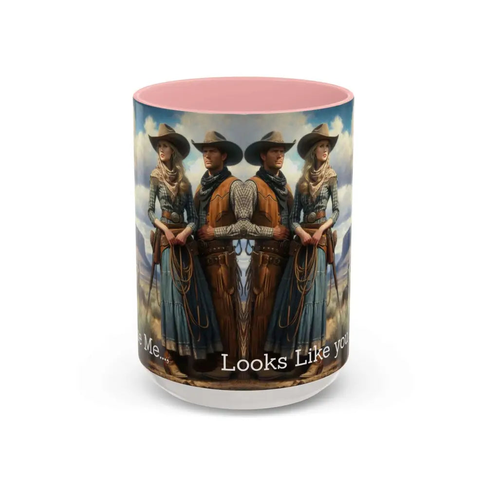 Good Cup of Country Coffee Mug Looks Like You Love Me Western Coffee Cup 15oz Cowgirl Coffee Mugs - 15oz / Pink - Mugs