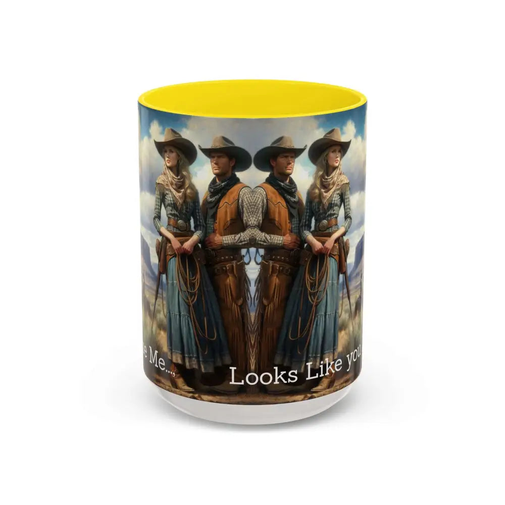 Good Cup of Country Coffee Mug Looks Like You Love Me Western Coffee Cup 15oz Cowgirl Coffee Mugs - 15oz / Yellow - Mugs