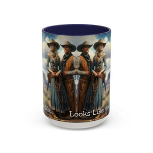 Good Cup of Country Coffee Mug Looks Like You Love Me Western Coffee Cup 15oz Cowgirl Coffee Mugs - 15oz / Navy - Mugs