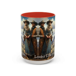 Good Cup of Country Coffee Mug Looks Like You Love Me Western Coffee Cup 15oz Cowgirl Coffee Mugs - 15oz / Red - Mugs