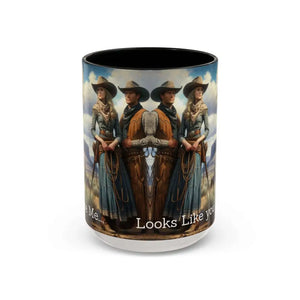 Good Cup of Country Coffee Mug Looks Like You Love Me Western Coffee Cup 15oz Cowgirl Coffee Mugs - 15oz / Black - Mugs