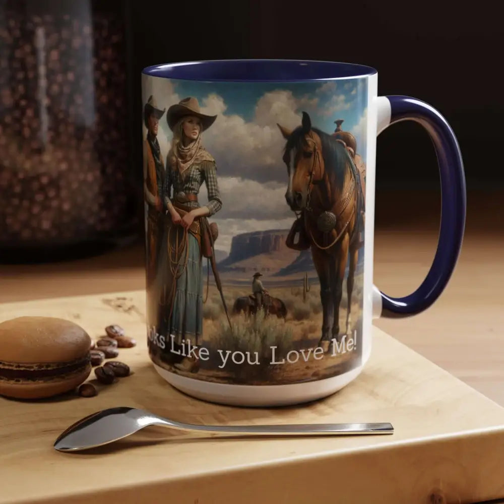 Good Cup of Country Coffee Mug Looks Like You Love Me Western Coffee Cup 15oz Cowgirl Coffee Mugs - Mugs