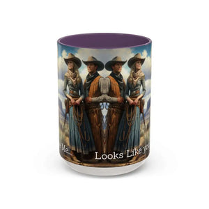 Good Cup of Country Coffee Mug Looks Like You Love Me Western Coffee Cup 15oz Cowgirl Coffee Mugs - 15oz / Purple - Mugs