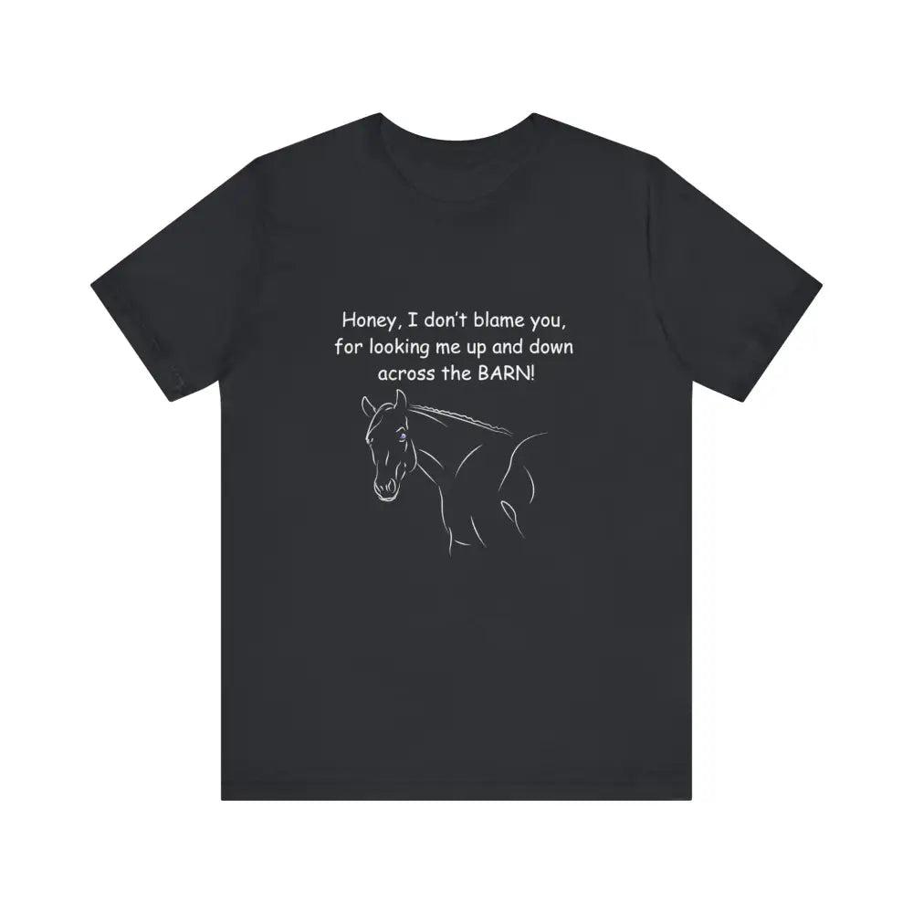 Black horse graphic classic unisex jersey short sleeve tee for cowgirl gifts