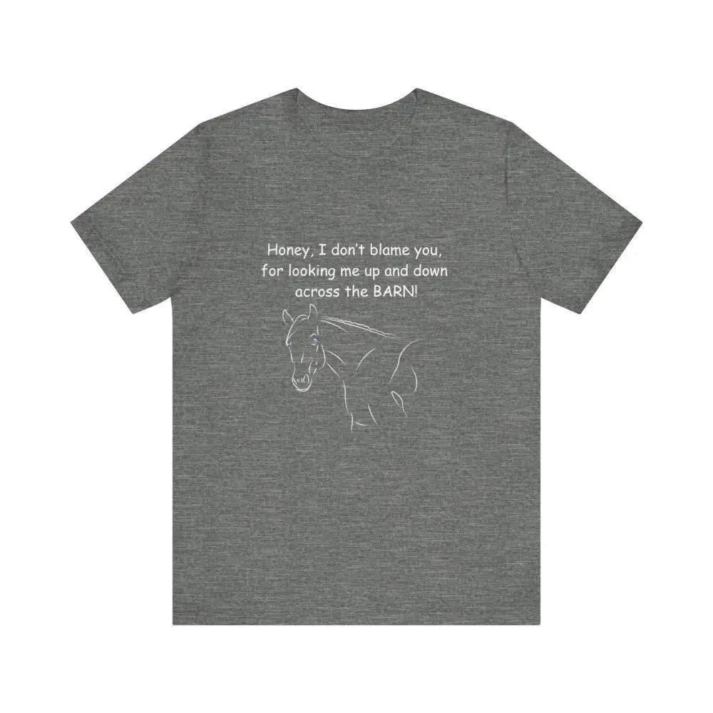 Gray horse graphic classic unisex jersey short sleeve tee for Cowgirl Gifts