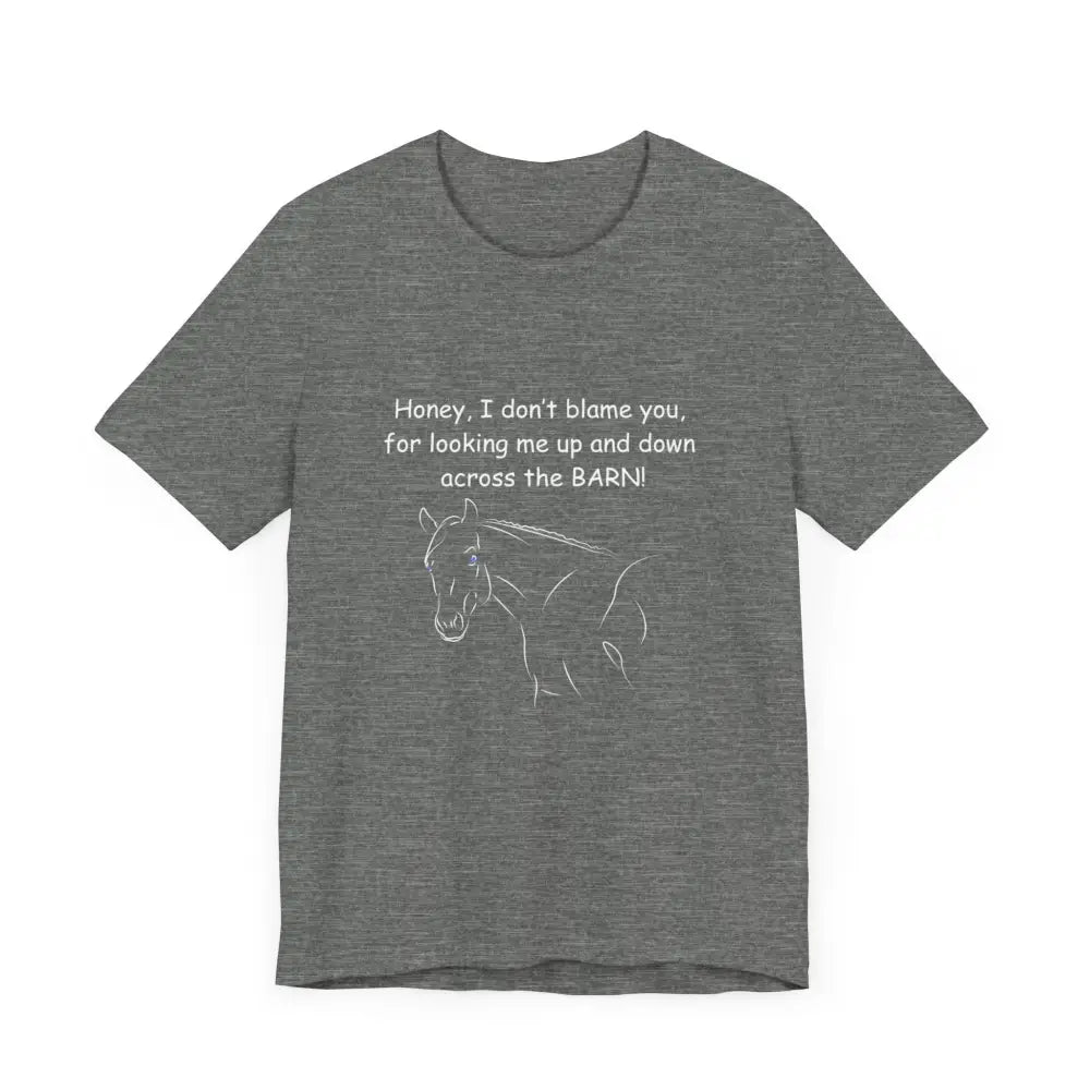 Gray horse graphic classic unisex jersey short sleeve tee for Cowgirl Gifts