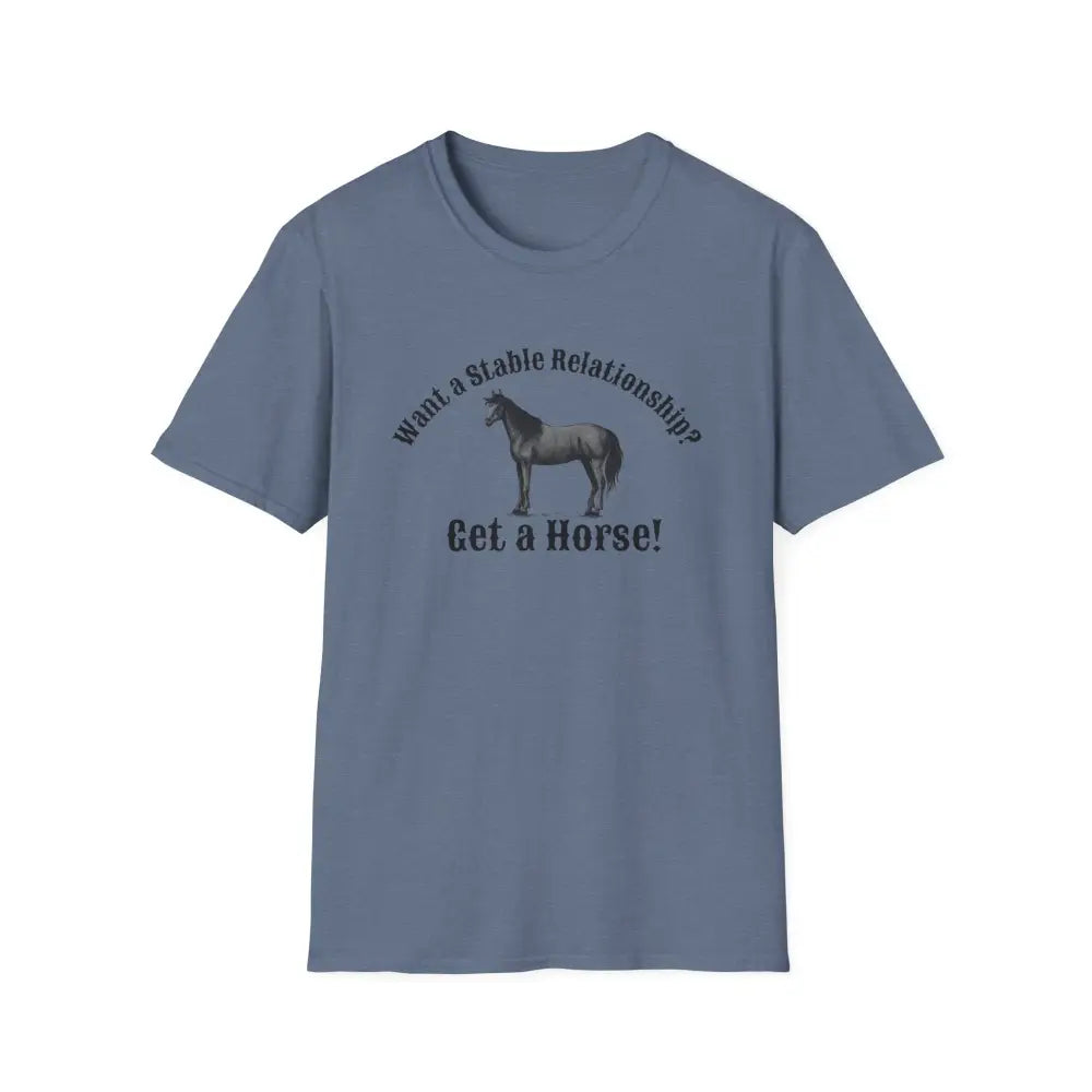 Horse Lover T-Shirt - Funny Quote Tee for Equestrian Enthusiasts Gift for Riders Stable Relationship Humor - S