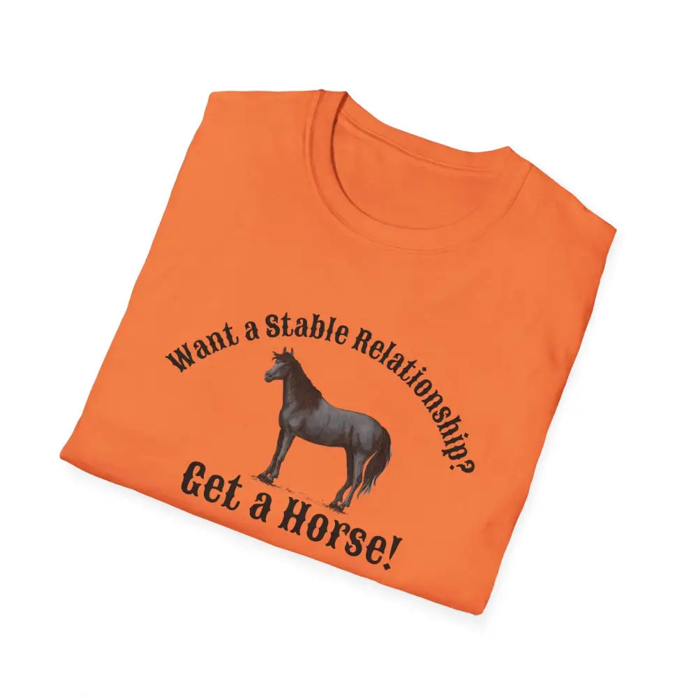 Horse Lover T-Shirt - Funny Quote Tee for Equestrian Enthusiasts Gift for Riders Stable Relationship Humor - T-Shirt