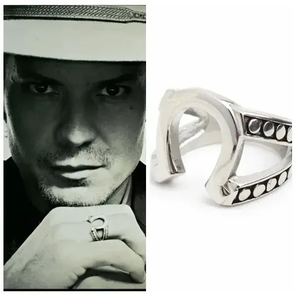 Horseshoe Stainless Steel Ring for Men, Western Jewelry - The Best New Thing
