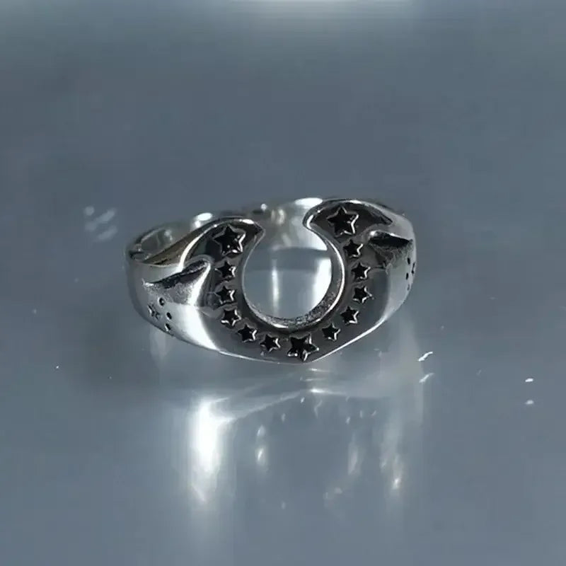 Horseshoe U-shaped Ring, Stainless Steel Horse Lover Jewelry Gifts - The Best New Thing