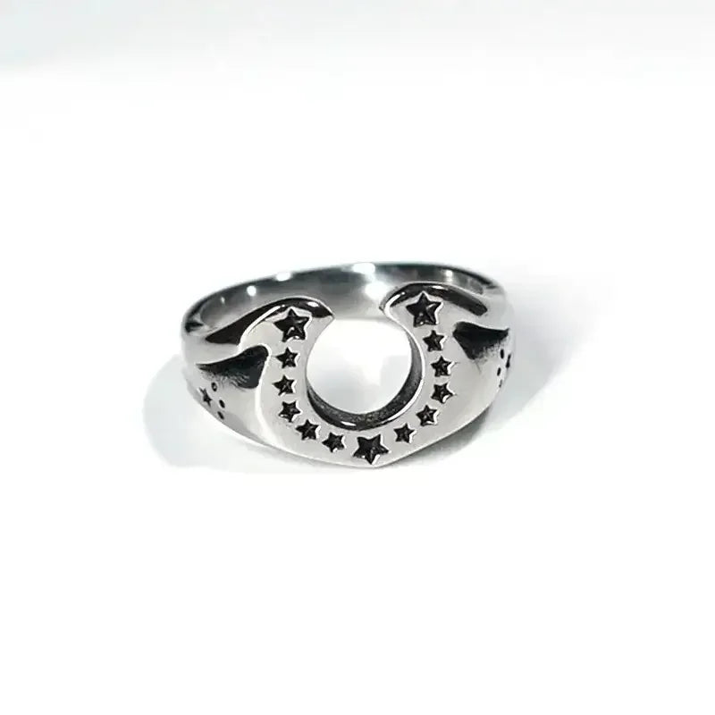Horseshoe U-shaped Ring, Stainless Steel Horse Lover Jewelry Gifts - The Best New Thing