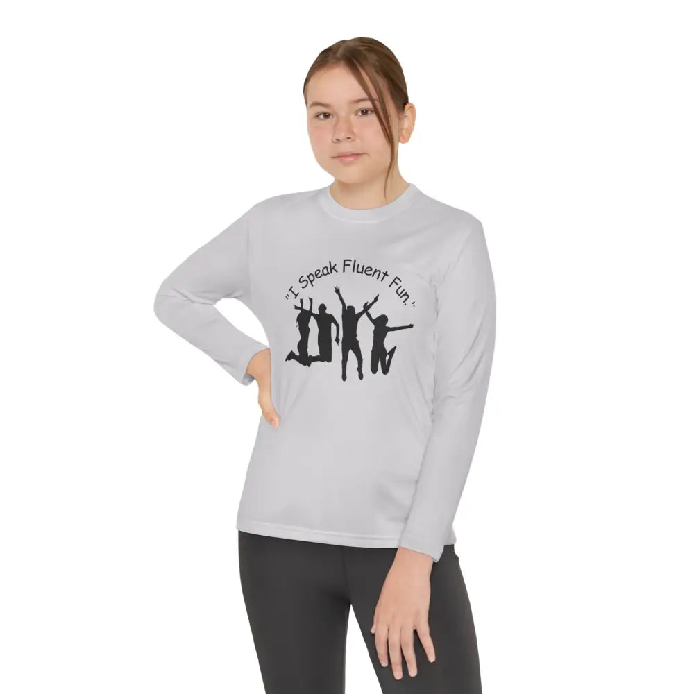 I Speak Fluent Fun Youth Unisex Long Sleeve Shirt. Perfect Gift for Teens - Kids clothes