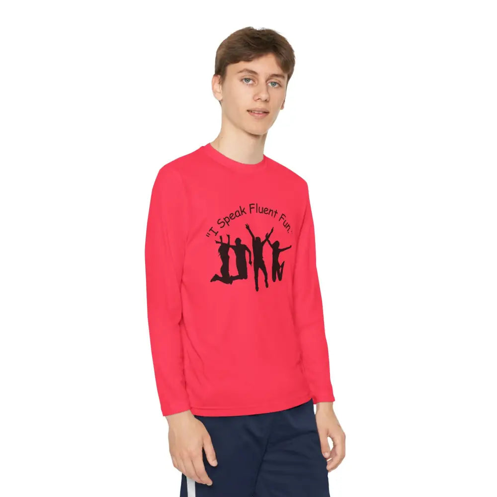 I Speak Fluent Fun Youth Unisex Long Sleeve Shirt. Perfect Gift for Teens - Kids clothes