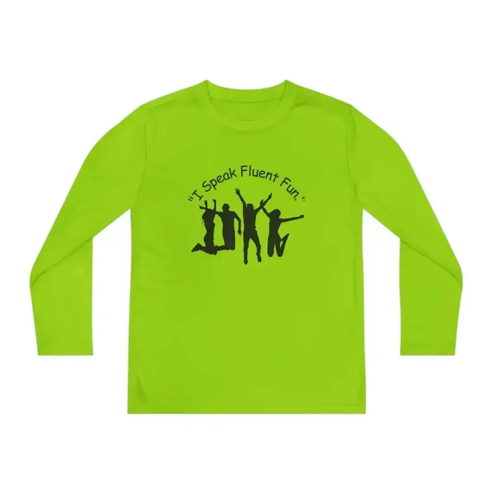I Speak Fluent Fun, Youth Unisex Long Sleeve Shirt for Teens - The Best New Thing