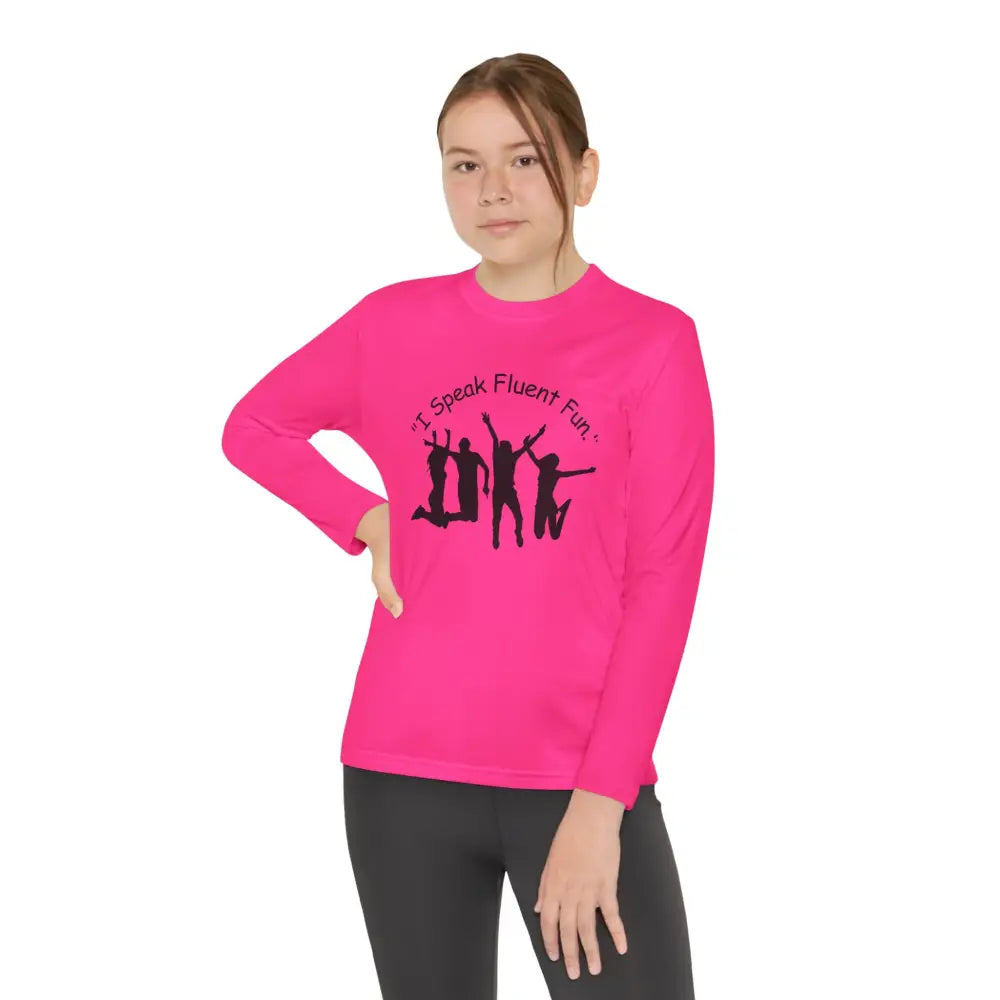 I Speak Fluent Fun Youth Unisex Long Sleeve Shirt. Perfect Gift for Teens - Kids clothes