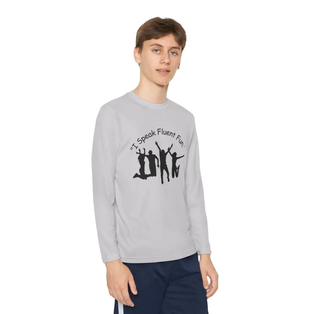 I Speak Fluent Fun Youth Unisex Long Sleeve Shirt. Perfect Gift for Teens - Kids clothes