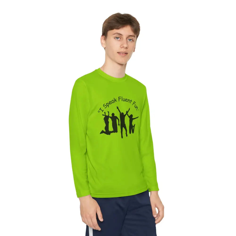 I Speak Fluent Fun Youth Unisex Long Sleeve Shirt. Perfect Gift for Teens - Kids clothes